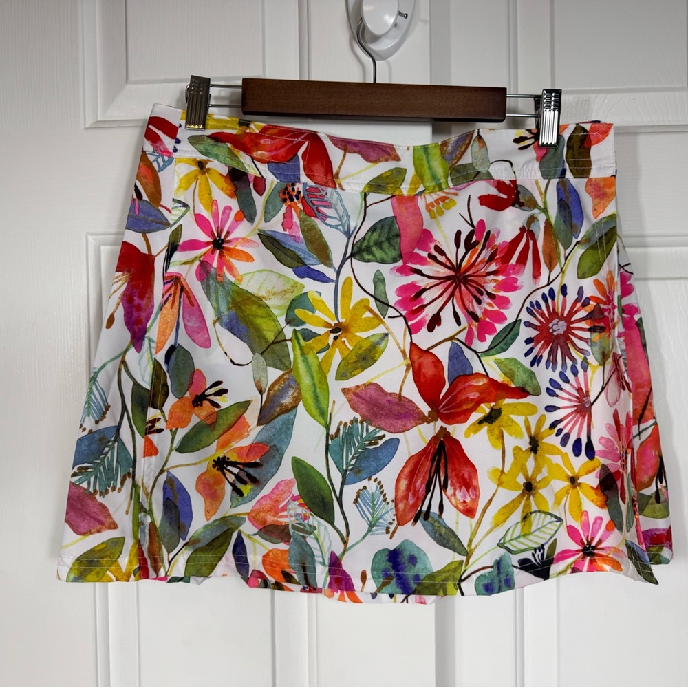 RipSkirt Hawaii WILDFLOWER WATERCOLOR Women’s Size‎ Medium Wrap Skirt Cover Up